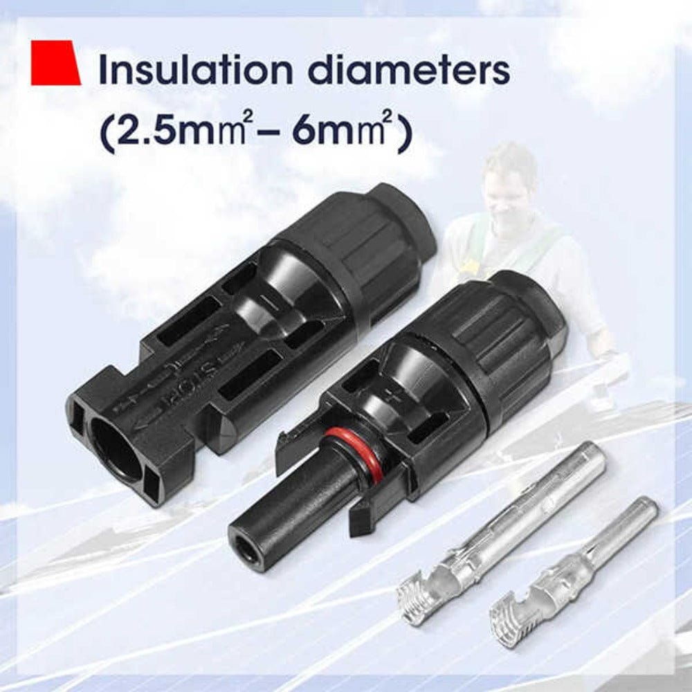 BougeRV 44PCS Solar Connector with Spanners IP67 Waterproof Male/Female Accessories BougeRV