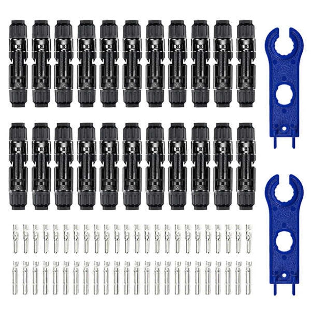 BougeRV 44PCS Solar Connector with Spanners IP67 Waterproof Male/Female Accessories BougeRV