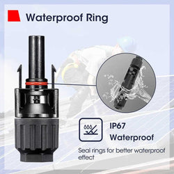 BougeRV 44PCS Solar Connector with Spanners IP67 Waterproof Male/Female Accessories BougeRV