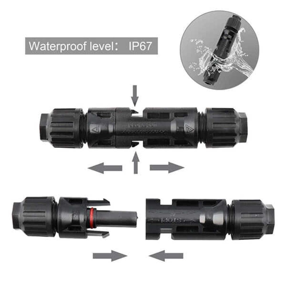 BougeRV 44PCS Solar Connector with Spanners IP67 Waterproof Male/Female Accessories BougeRV