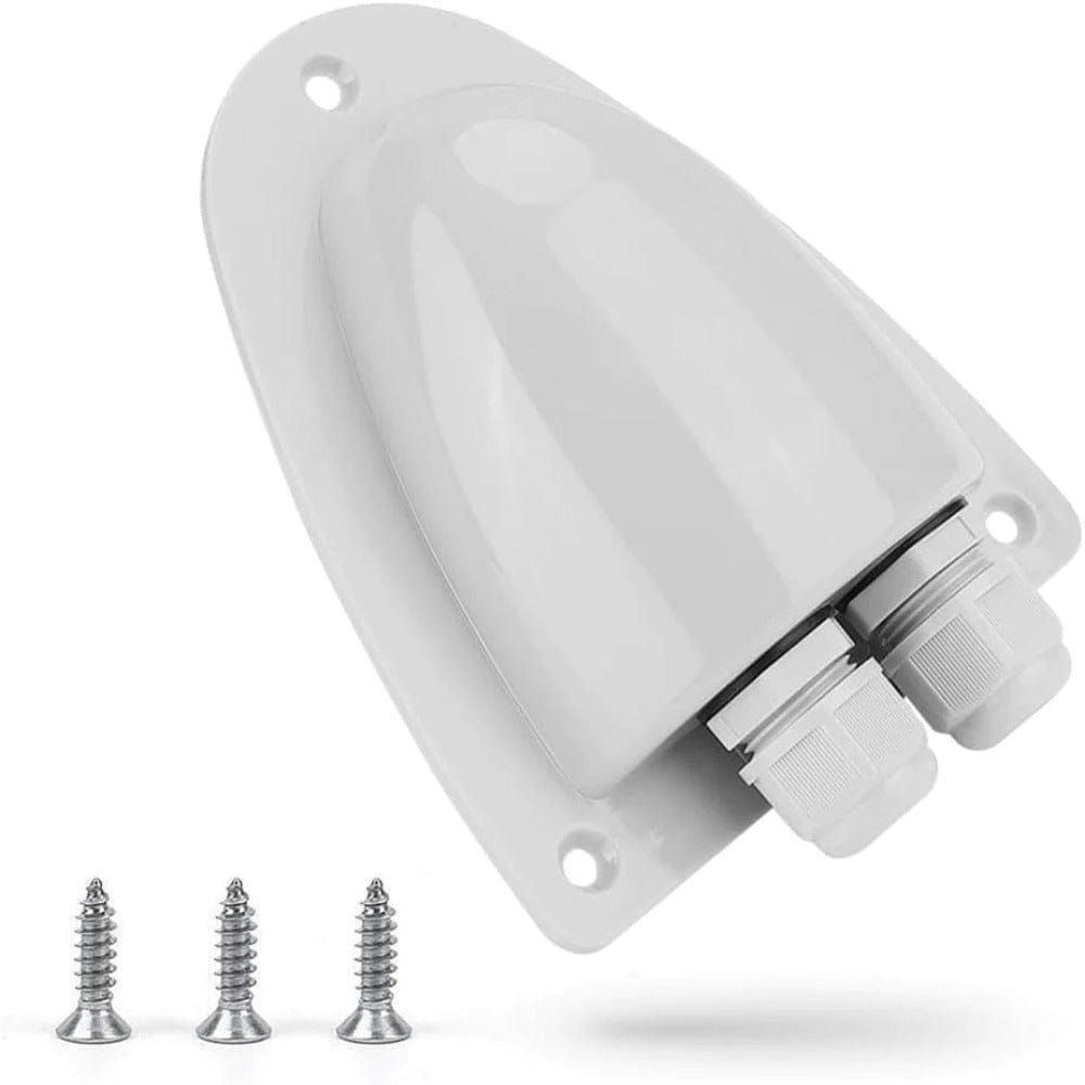 BougeRV ABS Solar Double Cable Entry Gland Box Accessories BougeRV