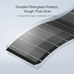BougeRV Arch 200 Watt Fiberglass Curved Solar Panel Flexible Solar Panels BougeRV