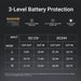 BougeRV CR45 48 Quart (45L) Portable Fridge Freezer 3-level Battery Protection