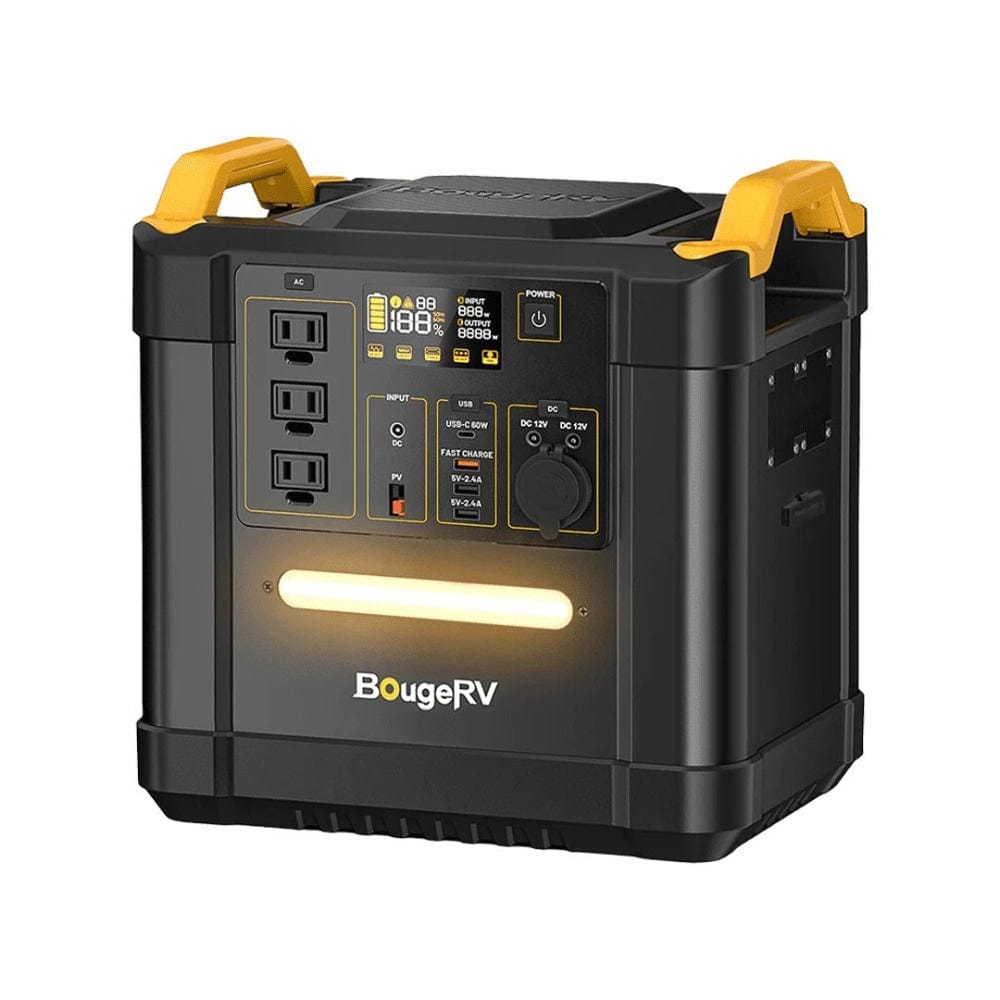 BougeRV FORT 1500 1456Wh LiFePO4 Portable Power Station Solar Generators BougeRV