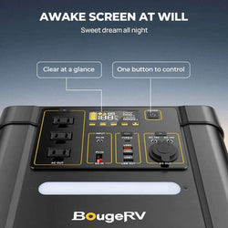 BougeRV FORT 1500 1456Wh LiFePO4 Portable Power Station Solar Generators BougeRV