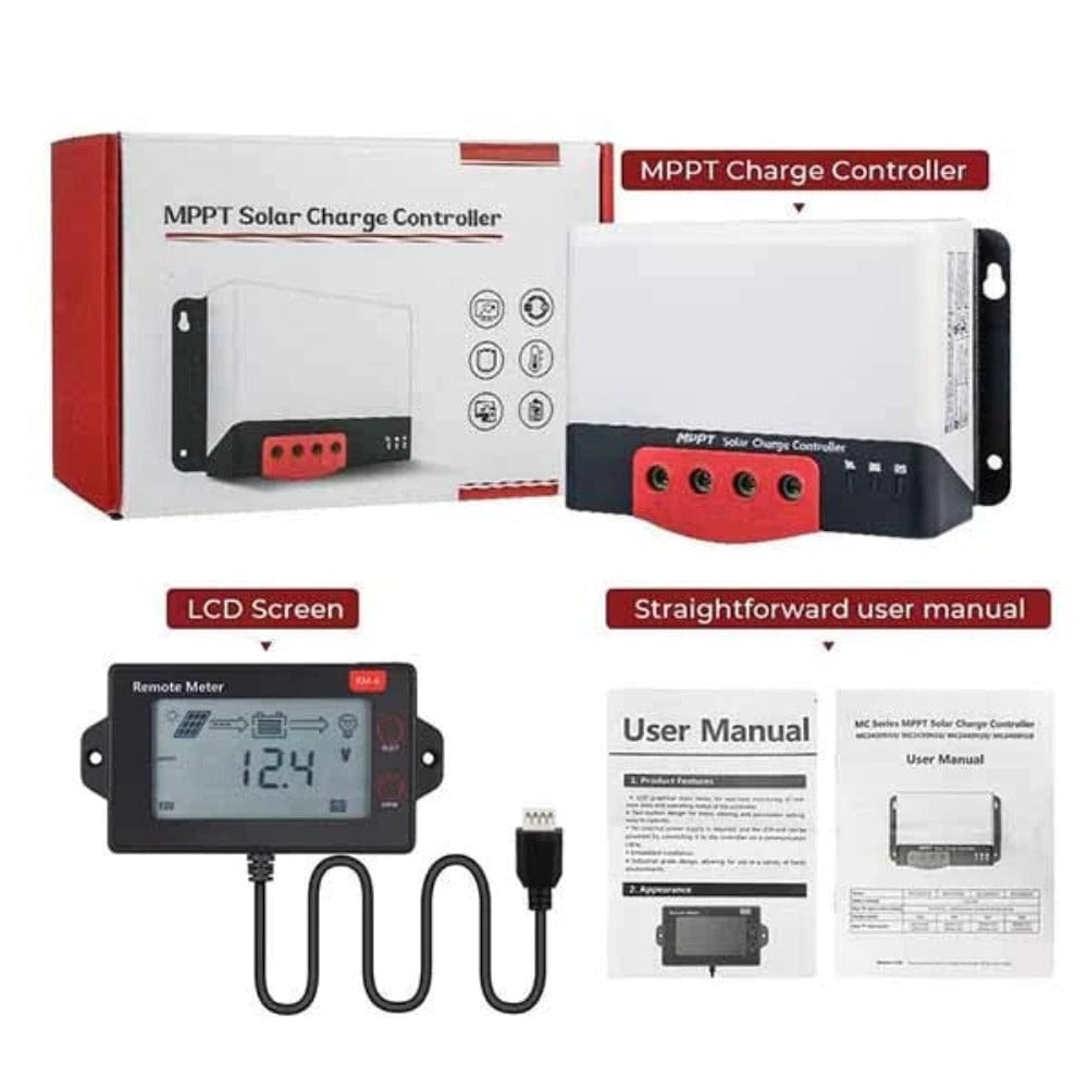 BougeRV MPPT Solar Charge Controller 40 Amp 12V/24V Controllers BougeRV