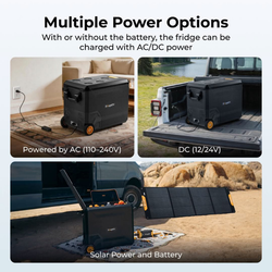 BougeRV New ASPEN S50 12V 50QT Portable Fridge with Wheels