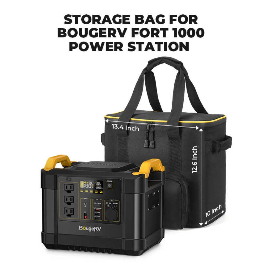 BougeRV Portable Carrying Bag for Fort 1000 Power Station Dimension