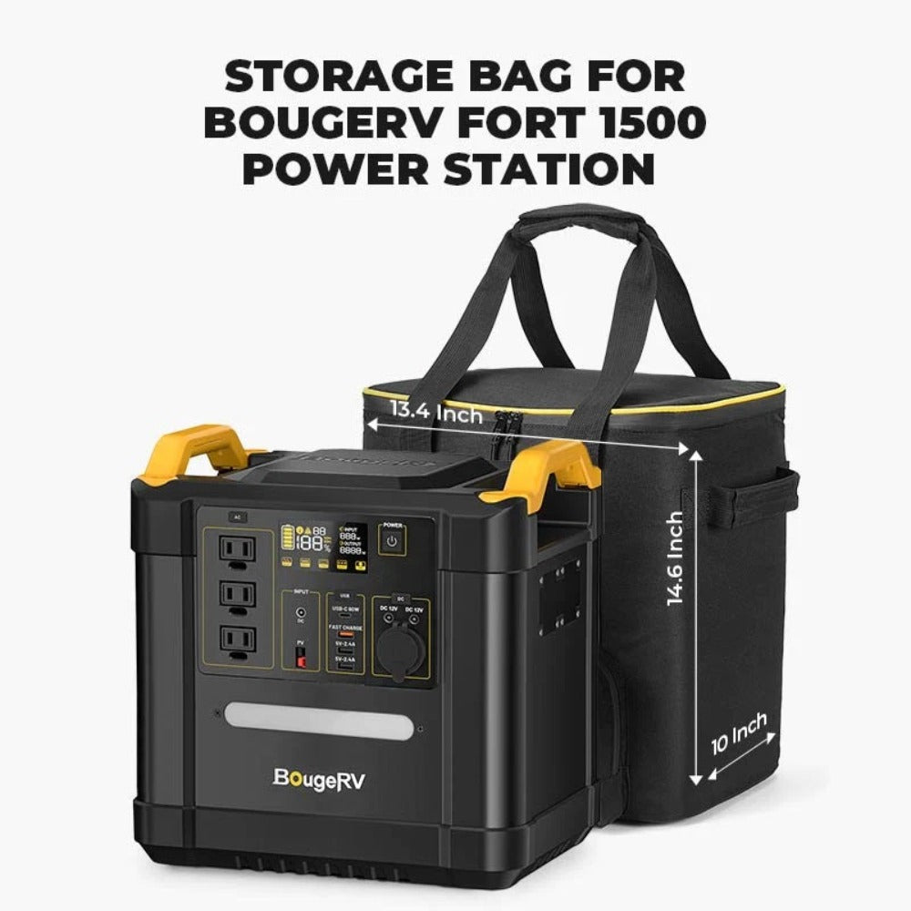 BougeRV Portable Carrying Bag for Fort 1500 Power Station Dimension