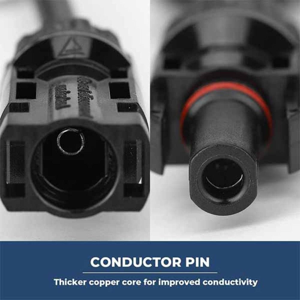 BougeRV Solar Branch Connectors Y Connector in Pair MMMF+FFFM for Parallel Connection Between Solar Panels Accessories BougeRV