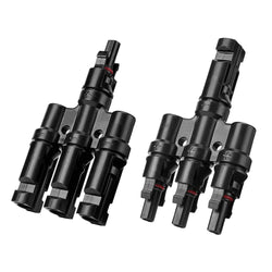 BougeRV Solar Branch Connectors Y Connector in Pair MMMF+FFFM for Parallel Connection Between Solar Panels Accessories BougeRV