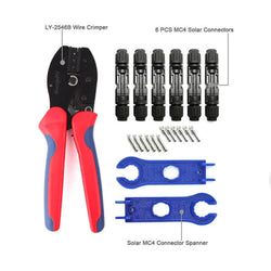 BougeRV Solar Connectors Crimp Tool Kit for 10/11/12/13 AWG Solar Wire 6 Pairs Accessories BougeRV