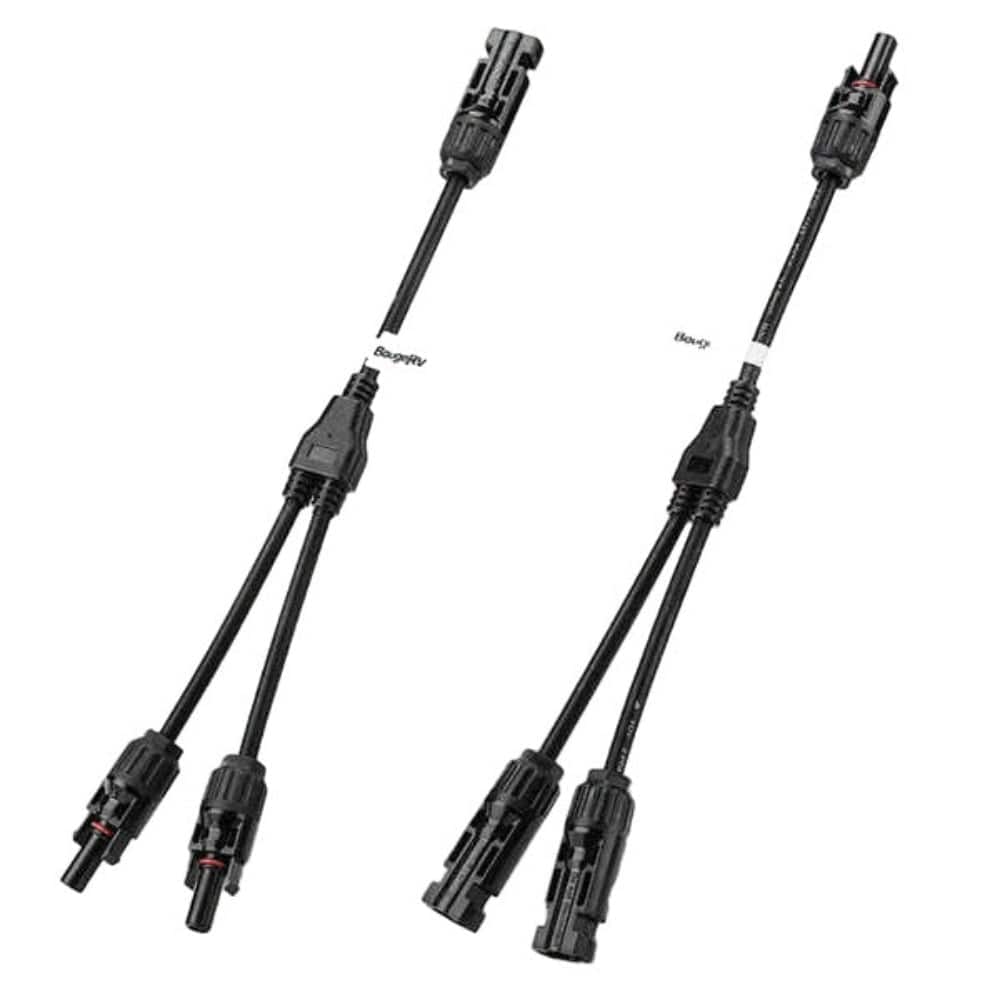 BougeRV Solar Connectors Y Branch Parallel Adapter Cable Wire Accessories BougeRV