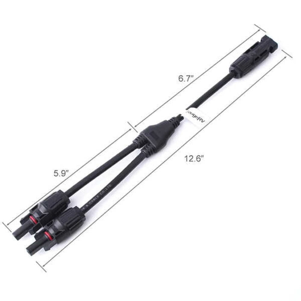 BougeRV Solar Connectors Y Branch Parallel Adapter Cable Wire Accessories BougeRV