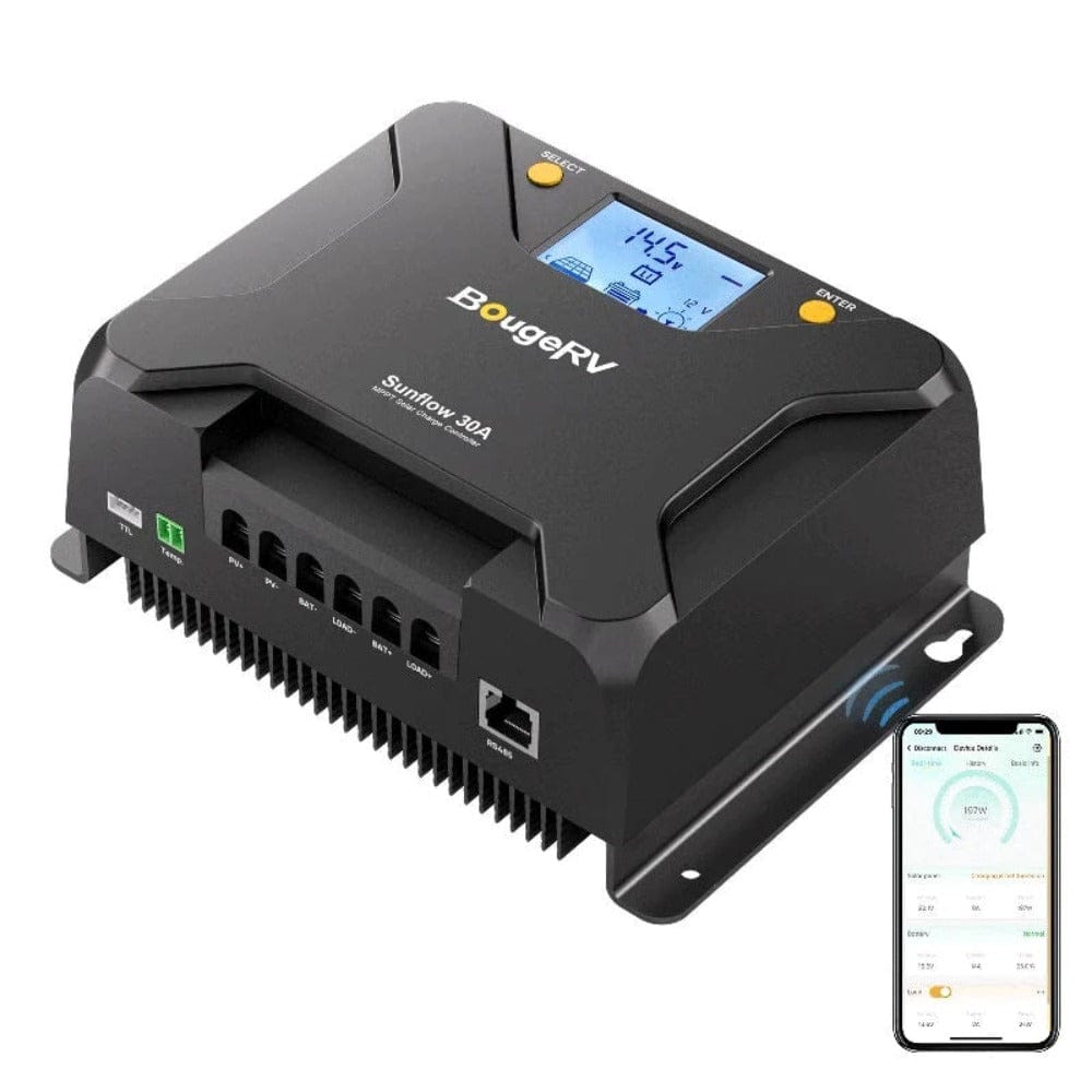 BougeRV Sunflow MPPT Solar Charge Controller 12V/24V Controllers BougeRV