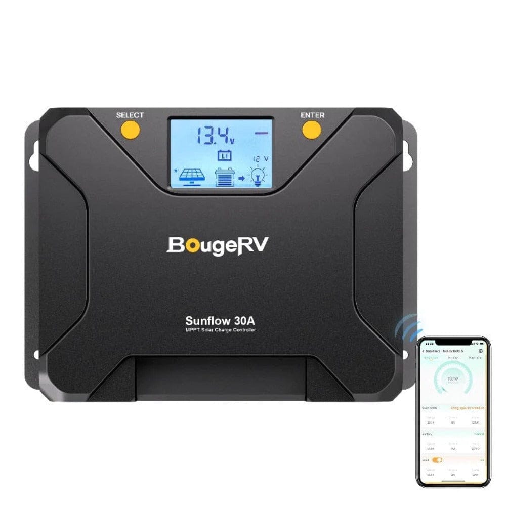 BougeRV Sunflow MPPT Solar Charge Controller 12V/24V Controllers BougeRV 30A