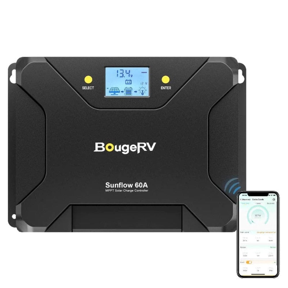 BougeRV Sunflow MPPT Solar Charge Controller 12V/24V Controllers BougeRV 60A
