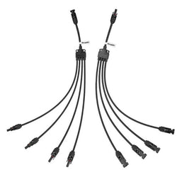 BougeRV Y Branch Parallel Connectors Extra Long 4 to 1 Solar Cable Accessories BougeRV