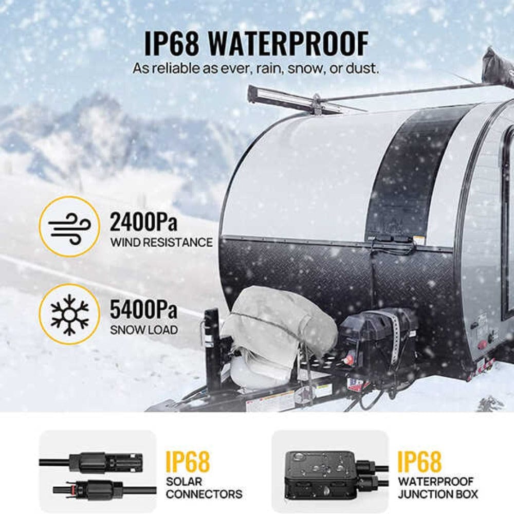 BougeRV Yuma 200W CIGS Thin-film Flexible Solar Panel Flexible Solar Panels BougeRV