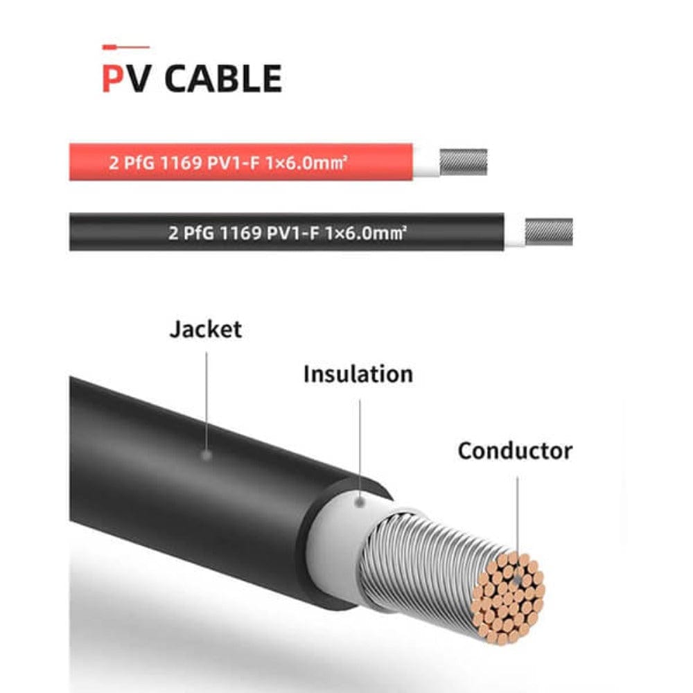 BougeRV 12AWG Solar Extension Cable with Extra Free Connectors(xx FT Red+xx FT Black) Accessories BougeRV