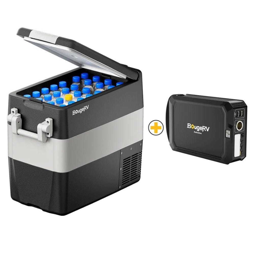 BougeRV 12V 53 Quart (50L) Portable Fridge Car Freezer Coolers BougeRV 12V 53 Quart (50L) Portable Fridge/Freezer + JuiceGo 240Wh Power Station