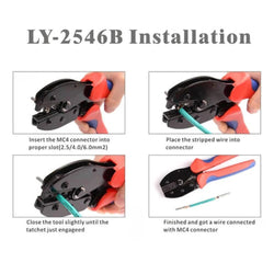 BougeRV Solar Connectors Crimp Tool Kit for 10/11/12/13 AWG Solar Wire 6 Pairs Accessories BougeRV