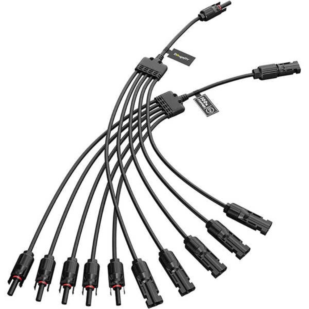 BougeRV Solar Y Connector Solar Panel Parallel Connectors Extra Long 5 to 1 Cable Accessories BougeRV