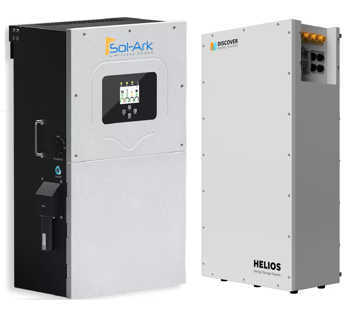 Sol-Ark 15K-2P Hybrid Inverter + 1 x Discover Helios Battery