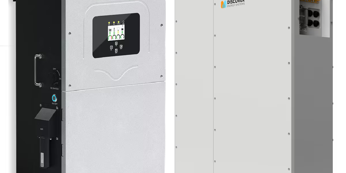 Sol-Ark 15K-2P Hybrid Inverter + 2 x Discover Helios Battery