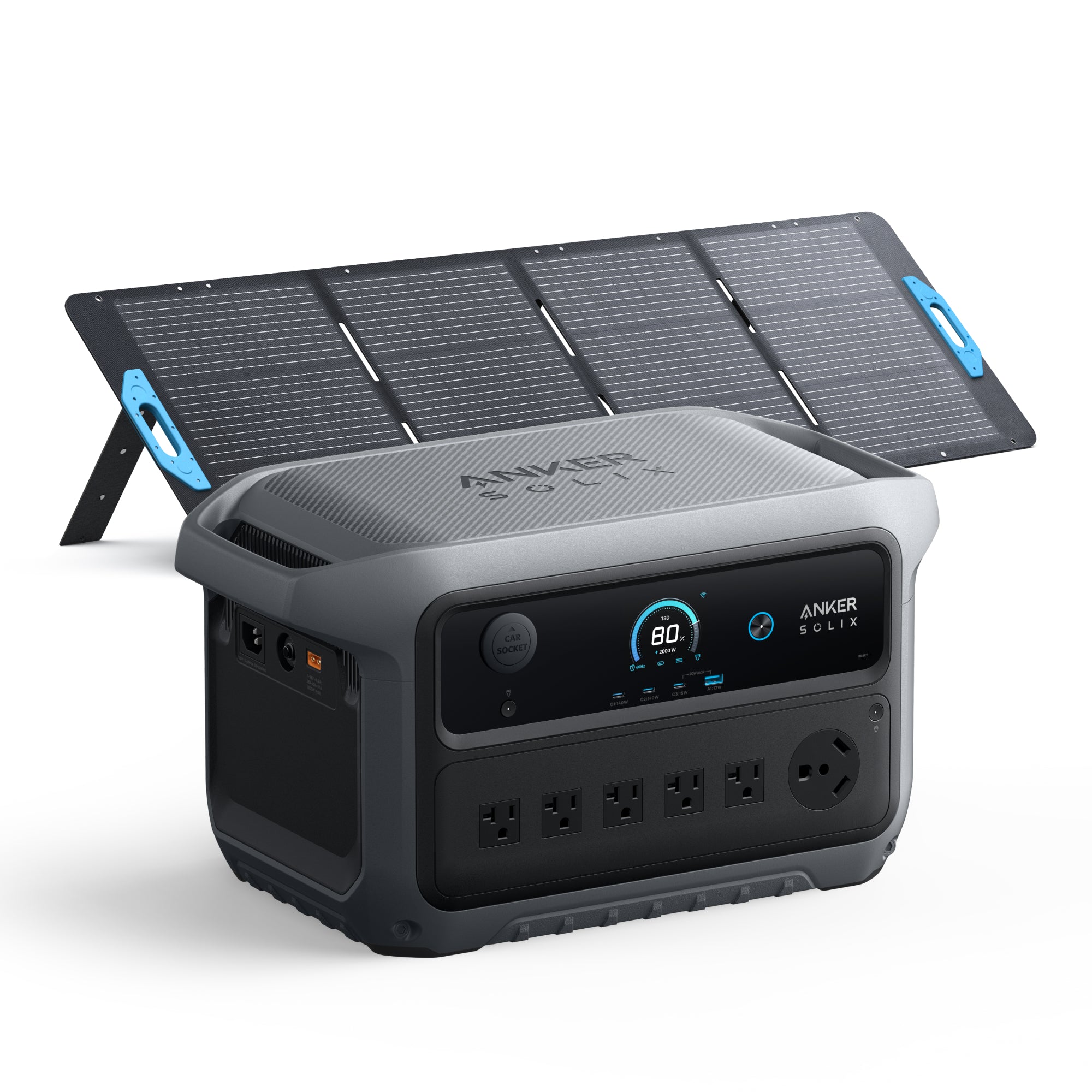 Anker SOLIX C2000 Gen2 Portable Power Station + 200w Solar Panel