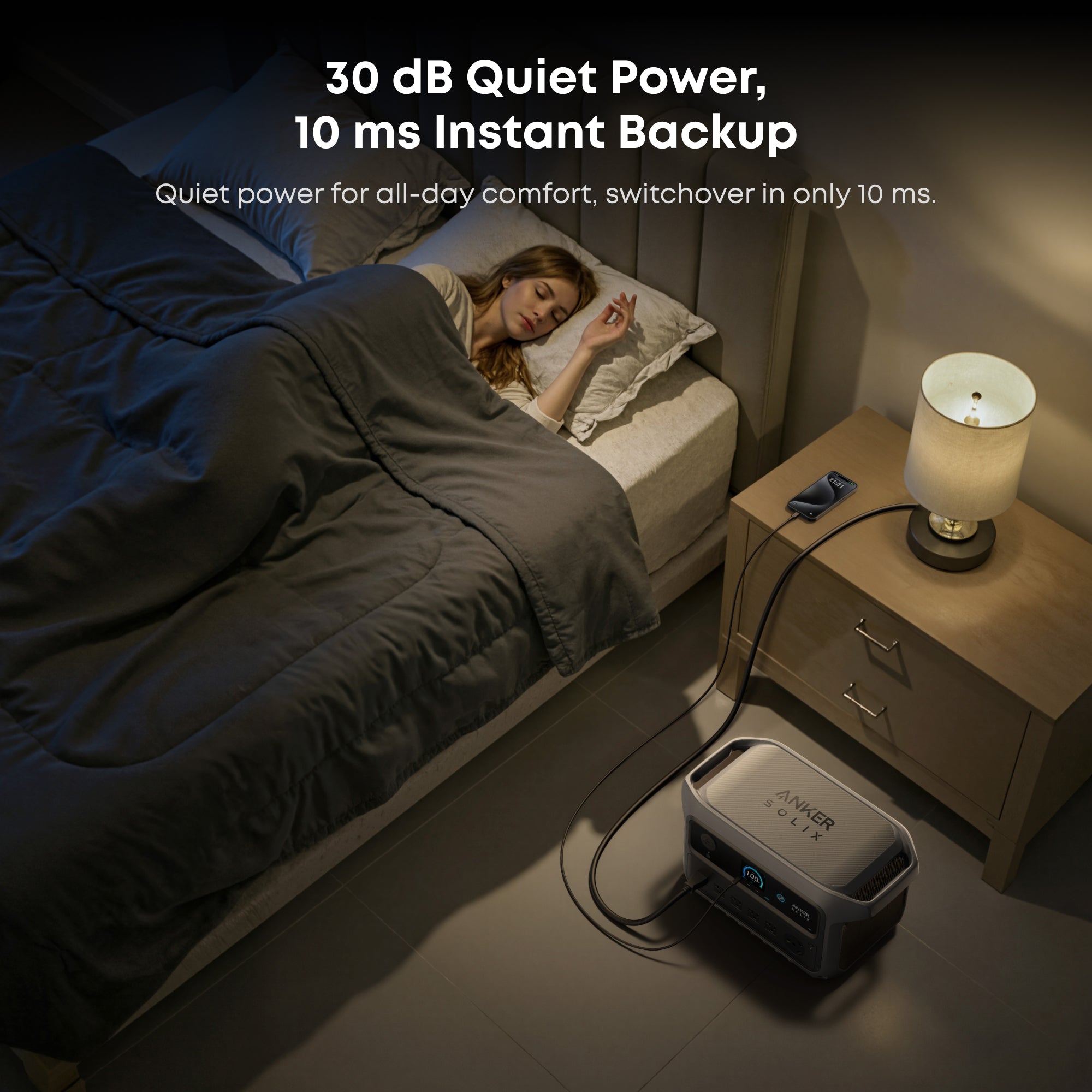 Anker SOLIX C2000 Gen2 Portable Power Station + Car Alternator Charger