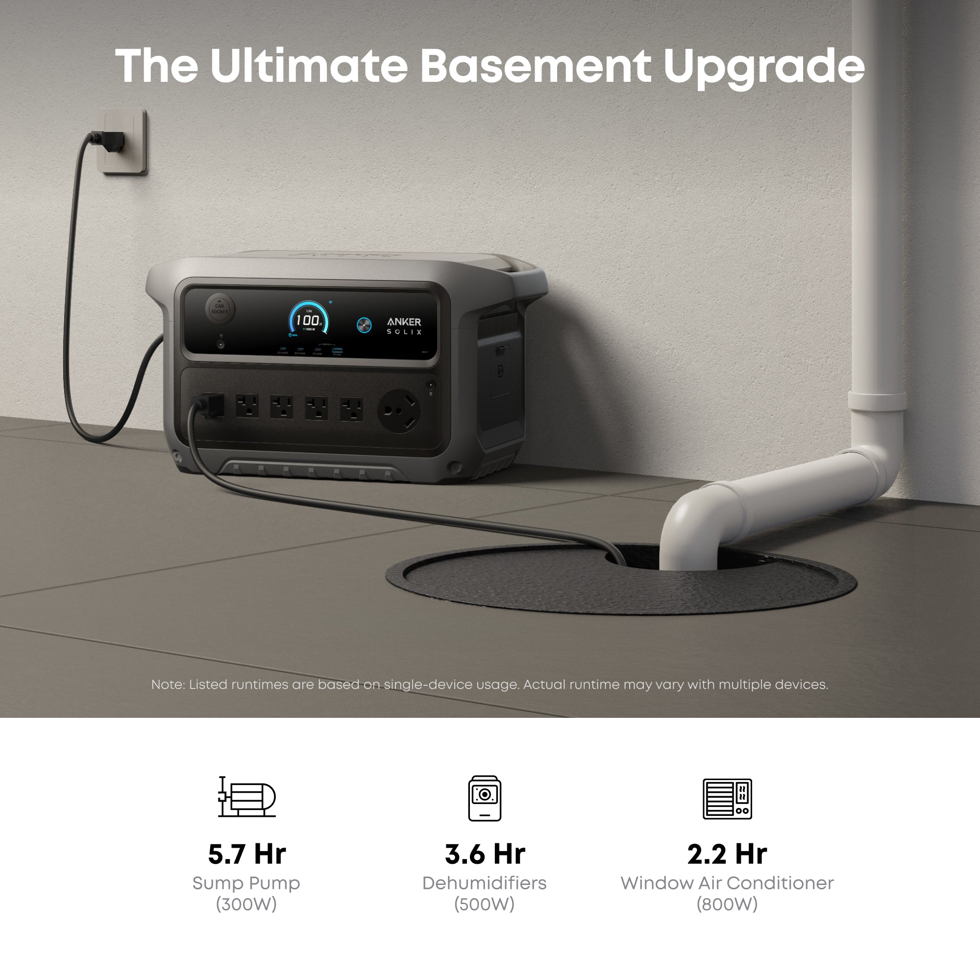 Anker SOLIX C2000 Gen2 Portable Power Station + Anker SOLIX BP2000 Expansion Battery Gen 2