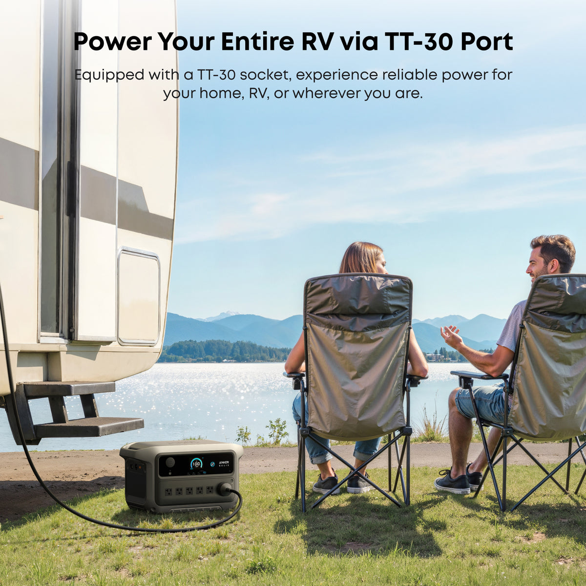 Anker SOLIX C2000 Gen2 Portable Power Station + Anker SOLIX BP2000 Expansion Battery Gen 2