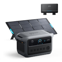 Anker SOLIX C2000 Gen2 Portable Power Station + 400w Solar Panel + Car Alternator Charger
