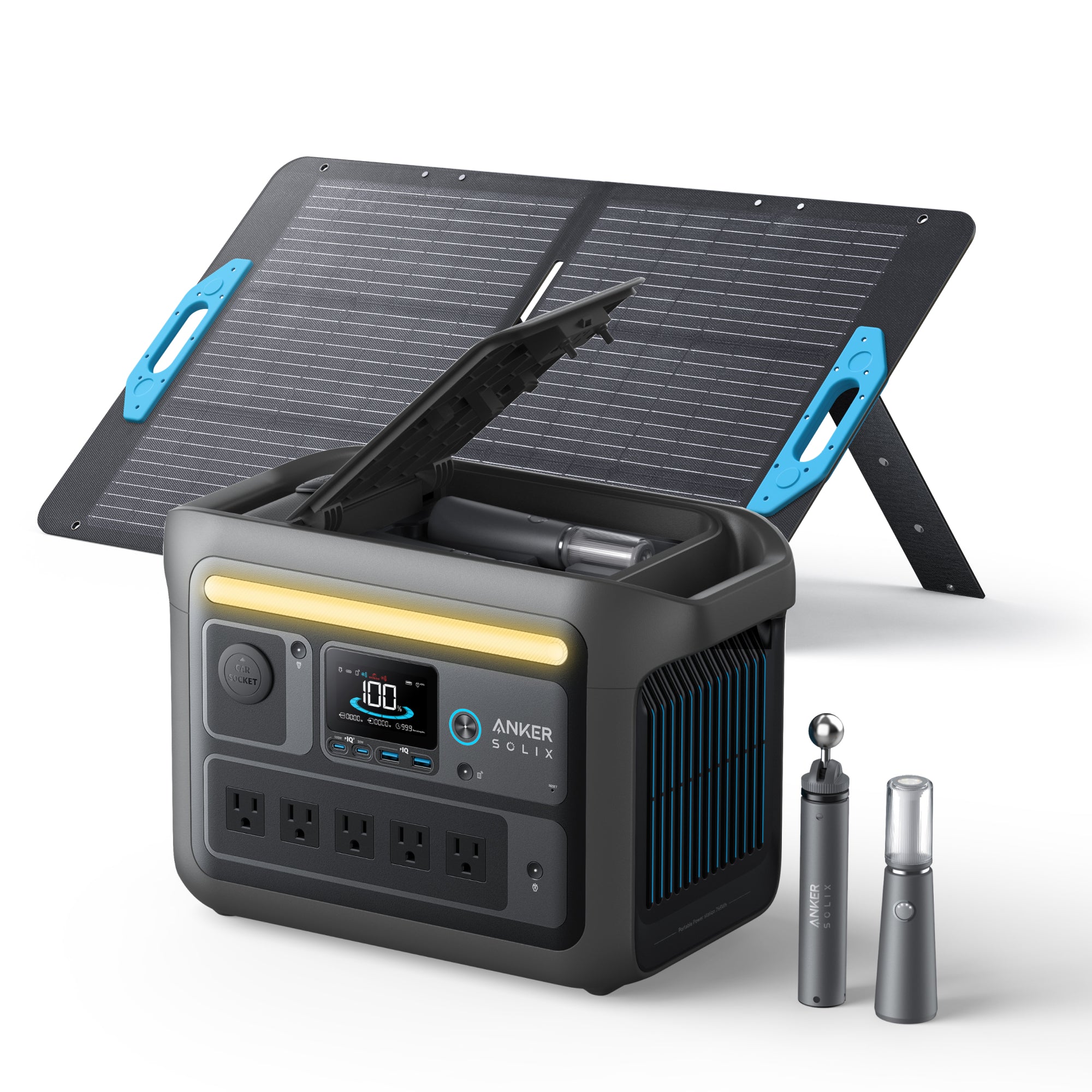 Anker SOLIX C800X Solar Generator + 100W Solar Panel