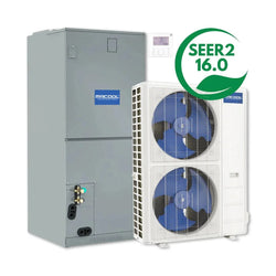 MRCOOL Hyper Heat 2nd Gen 60K BTU 5 Ton 16 SEER2 Central Ducted Heat Pump Split System, CENTRAL-60-HP-230B00-O 2nd Gen Hyper Heat Central Ducted MRCOOL