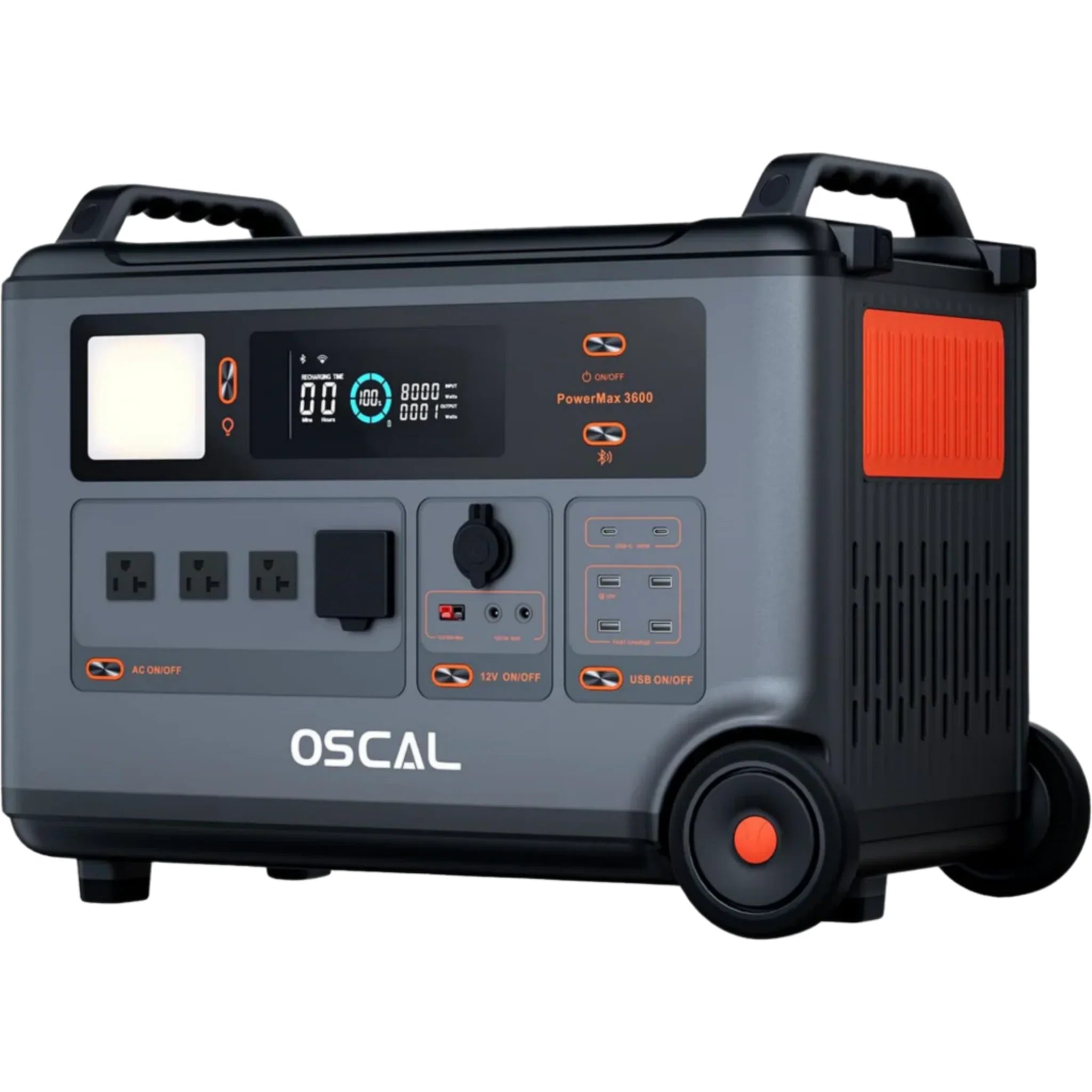 Oscal PowerMax 3600 | 3000W Portable Power Station with 3600Wh Capacity Solar Generators Oscal Main Unit Only