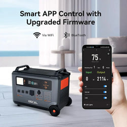 Oscal PowerMax 3600 | 3000W Portable Power Station with 3600Wh Capacity Solar Generators Oscal