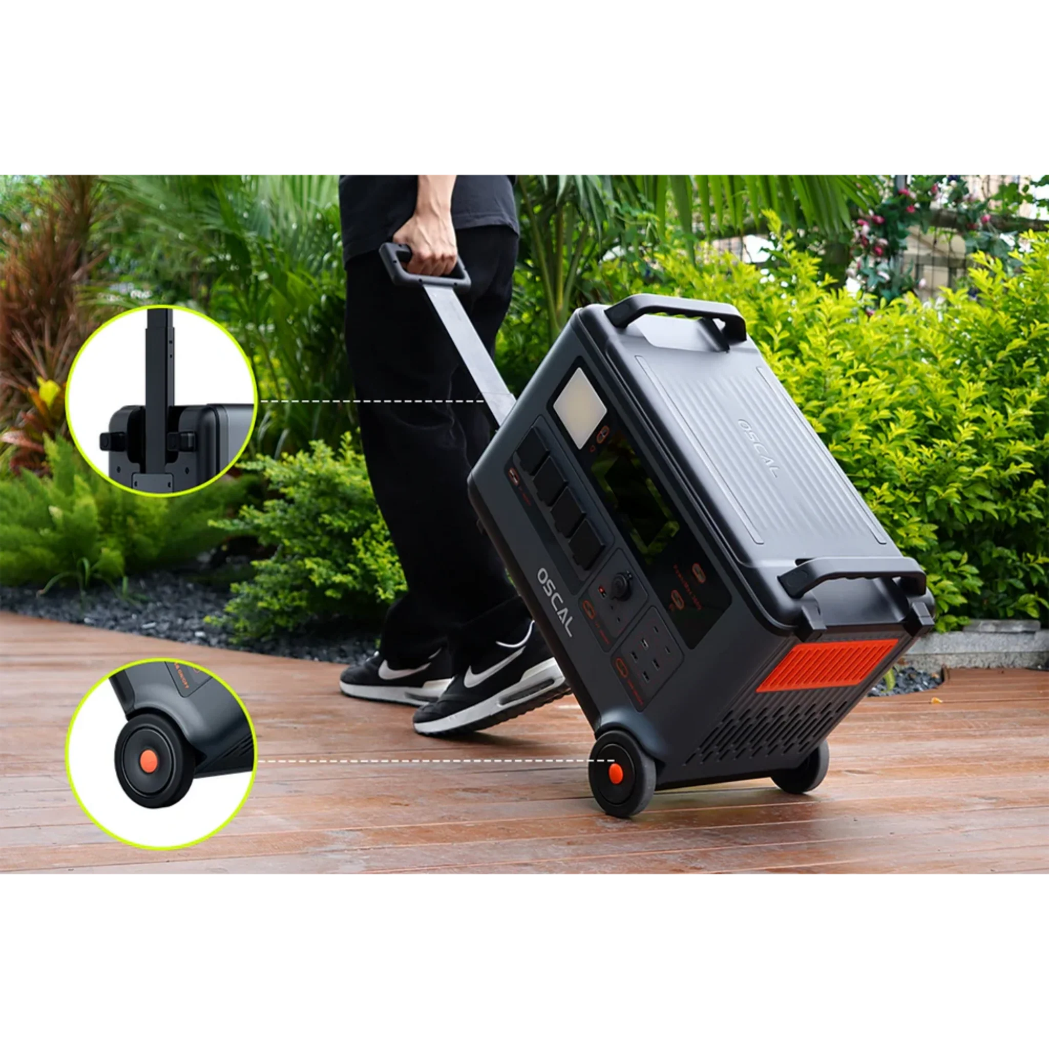 Oscal PowerMax 6000 | 6000W Portable Power Station with 120/240V Dual Voltage Solar Generators Oscal