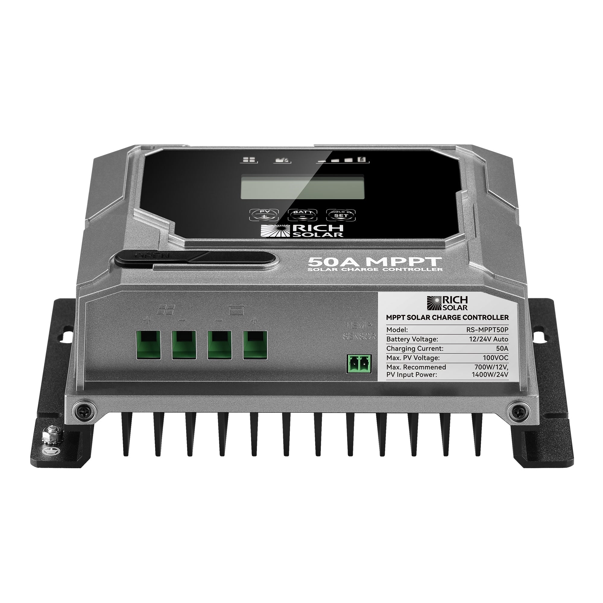 RICH SOLAR | BRAVO 50 | 50 Amp MPPT Solar Charge Controller | Premier 50A 12V/24V MPPT | Awarded #1 Solar Controller 2024