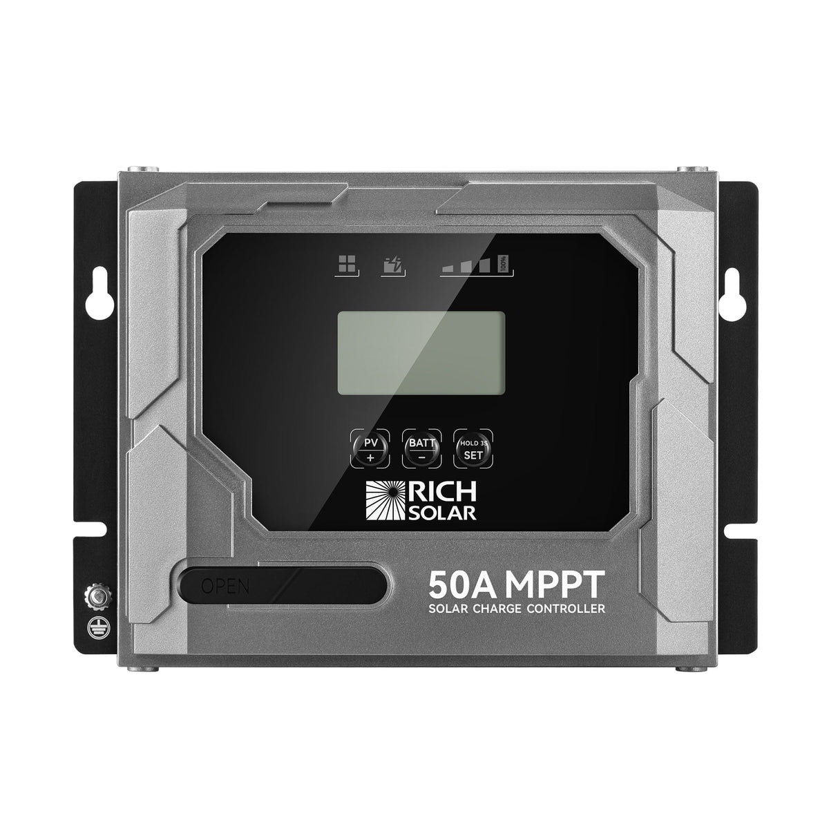 RICH SOLAR BRAVO 50 | 50 Amp MPPT Solar Charge Controller | Premier 50A 12V/24V MPPT Solar Controller for RVs, Trailers, Campers, Vans, Boats, Off-Grid | Awarded #1 Solar Controller 2025 MPPT Charge Controllers RICH SOLAR