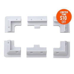 RICH SOLAR Corner Bracket Mounts | Set of 6 Brackets for Solar Panel Mounting | Designed for RICH SOLAR MEGA Series Solar Panels | Easy to Install Mounts RICH SOLAR White