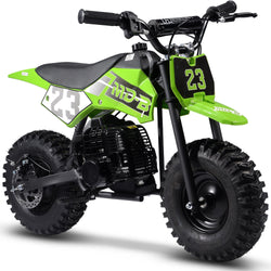 MotoTec Big Supermoto 50cc 2-Stroke Kids Dirt Bike Gas Dirt Bikes MotoTec Green