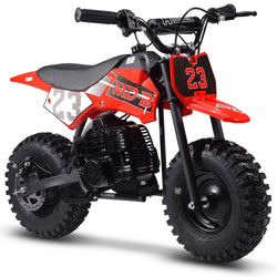 MotoTec Big Supermoto 50cc 2-Stroke Kids Dirt Bike Gas Dirt Bikes MotoTec Red