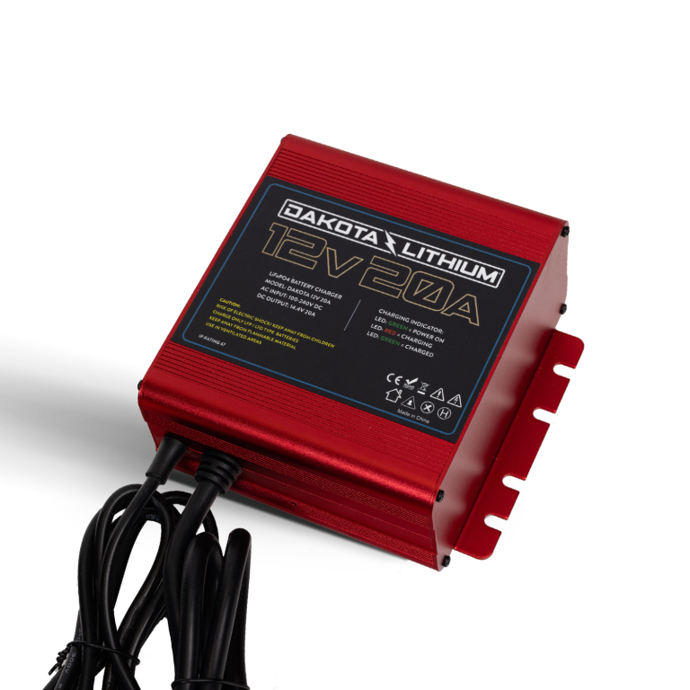 Dakota Lithium Ultra Fast 12V 20A Waterproof Lithium LiFePO4 Onboard Battery Charger Converter/Charger Dakota Lithium