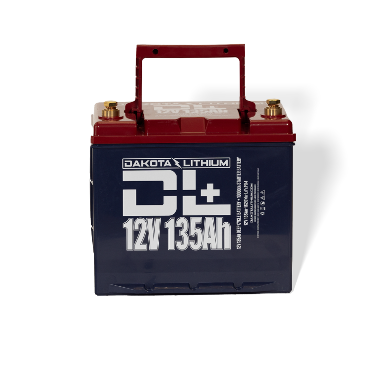 Dakota Lithium+ 12v 135Ah LiFePO4 Golf Cart & 1000CCA Automotive Battery