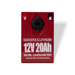 Dakota Lithium 12V 20Ah USB Deep Cycle LiFePO4 Battery Batteries Dakota Lithium