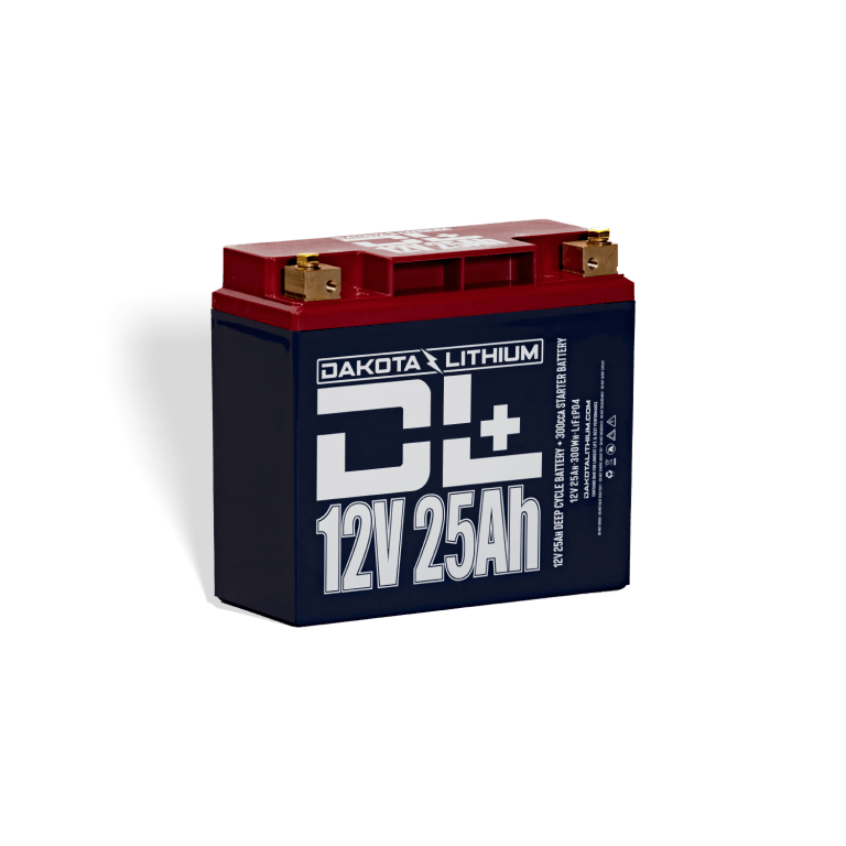Dakota Lithium + 12V 25Ah Dual Purpose 300CCA LiFePO4 Battery Batteries Dakota Lithium
