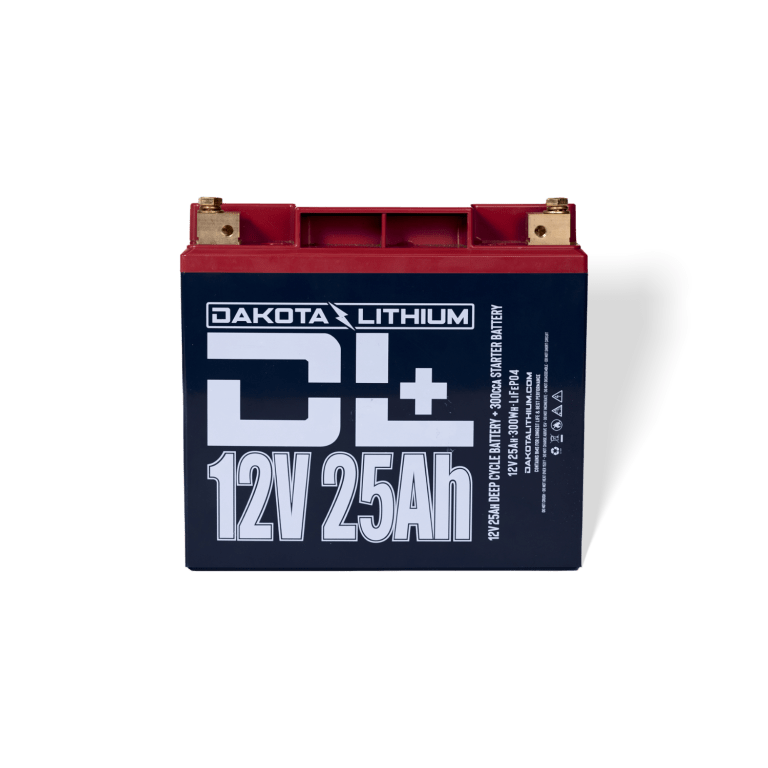Dakota Lithium + 12V 25Ah Dual Purpose 300CCA LiFePO4 Battery Batteries Dakota Lithium