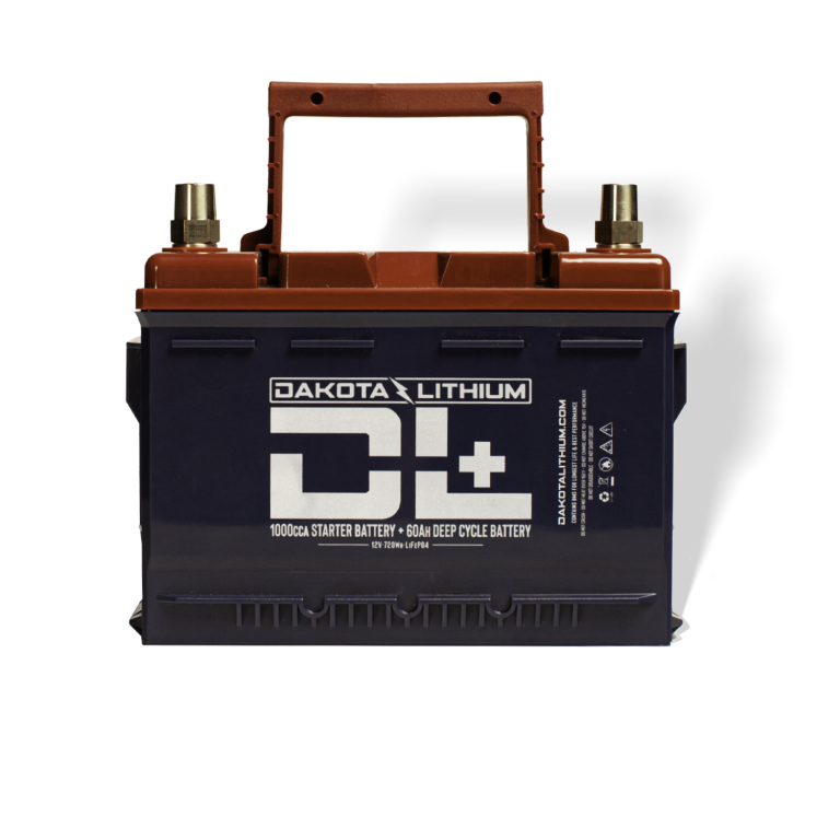 Dakota Lithium+  12v 60Ah LiFePO4 Golf Cart & 1000 CCA Automotive Starter Battery